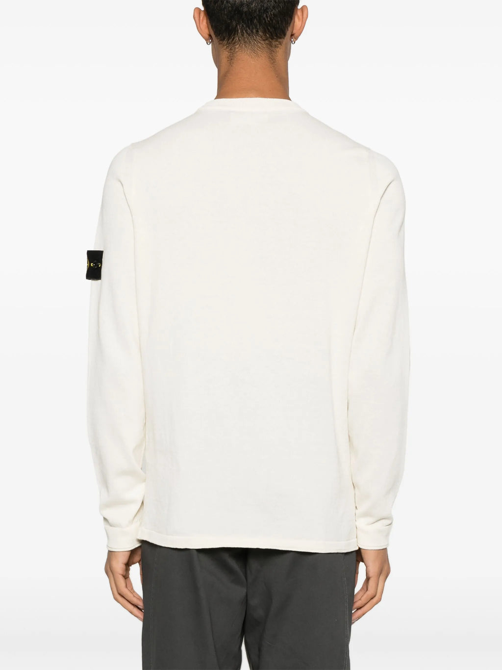 Stone Island Pull Col Rond Beige