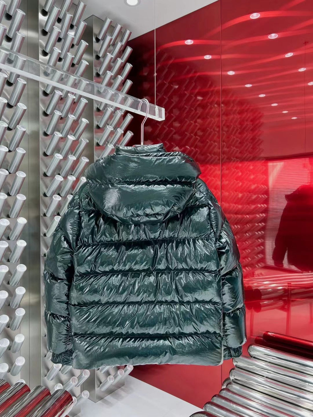 Moncler Maya 70e anniversaire édition spéciale Vert Foncé Brillant