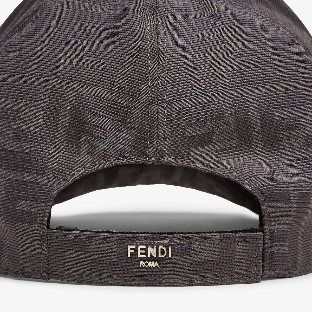 Casquette de baseball en tissu jacquard FF gris