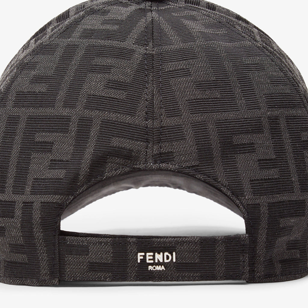 Casquette de baseball en tissu jacquard FF noir