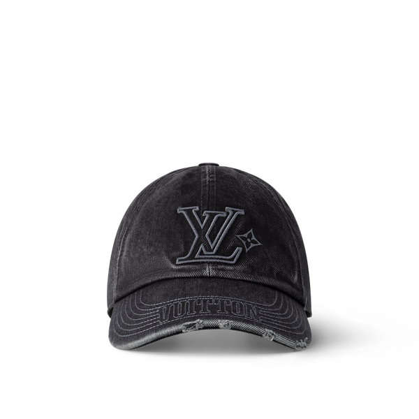 Casquette LV Denim Washed - CASQUETTES (2)