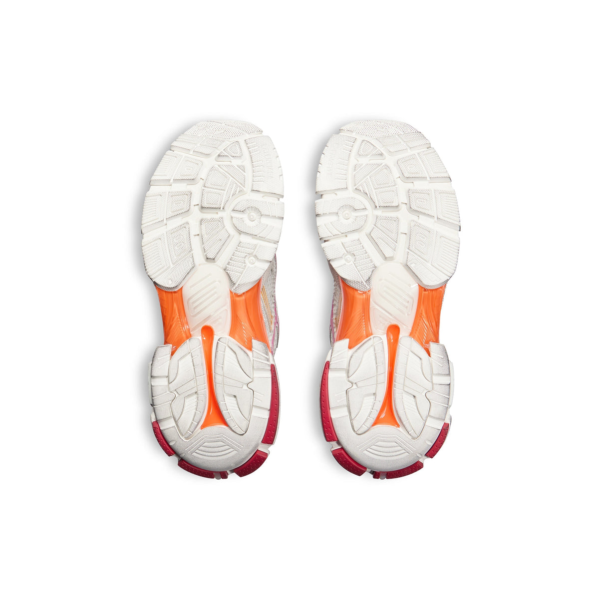 Balanciaga Runner Blanc Orange Rose Et Rouge
