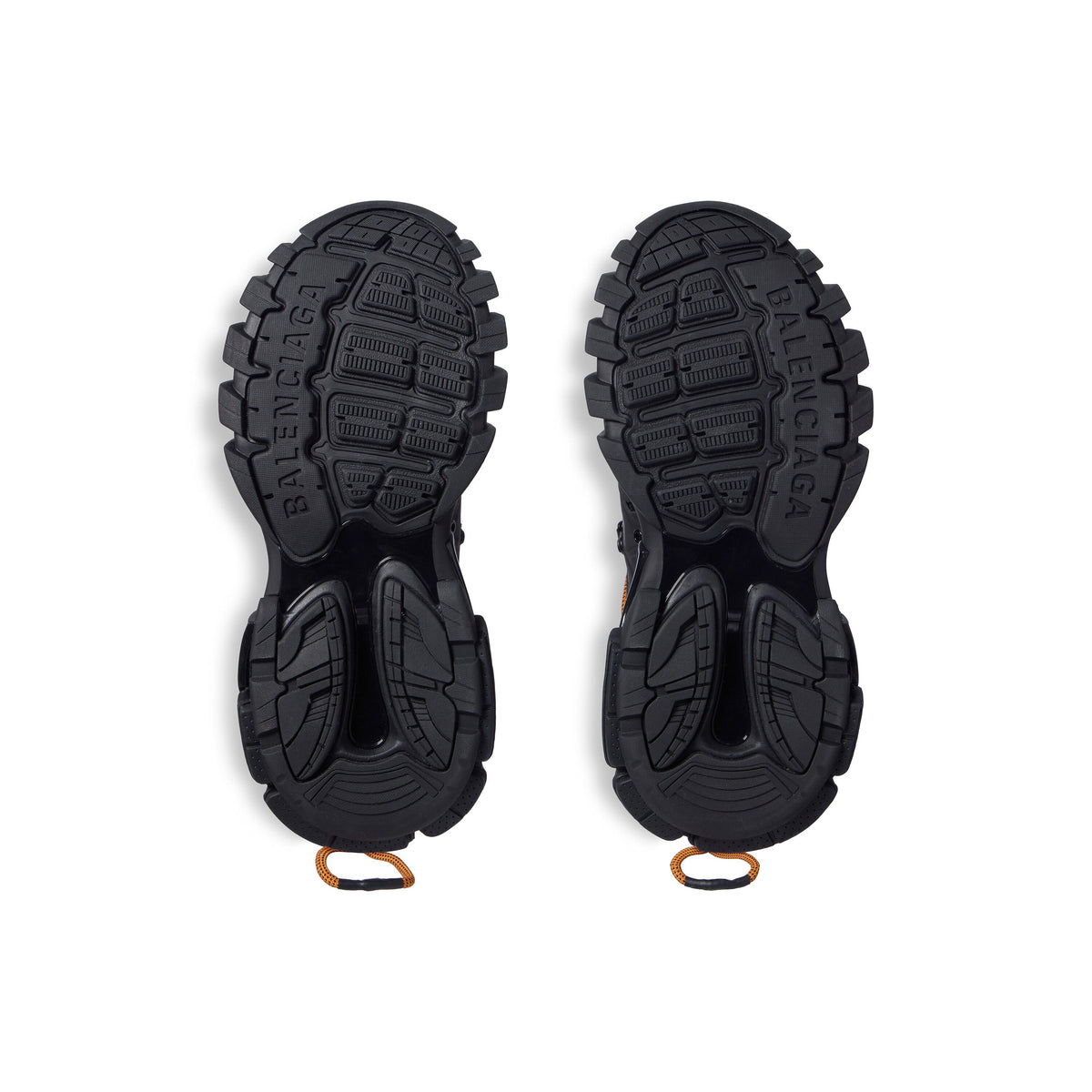 Balanciaga Track Avec Laces Noire Et Orange