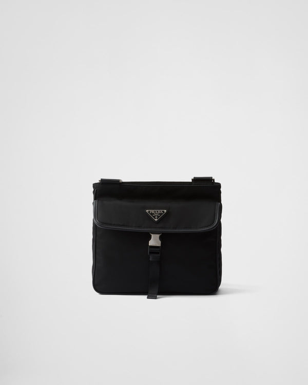 Sac porté épaule en Re-Nylon et cuir Saffiano - #10