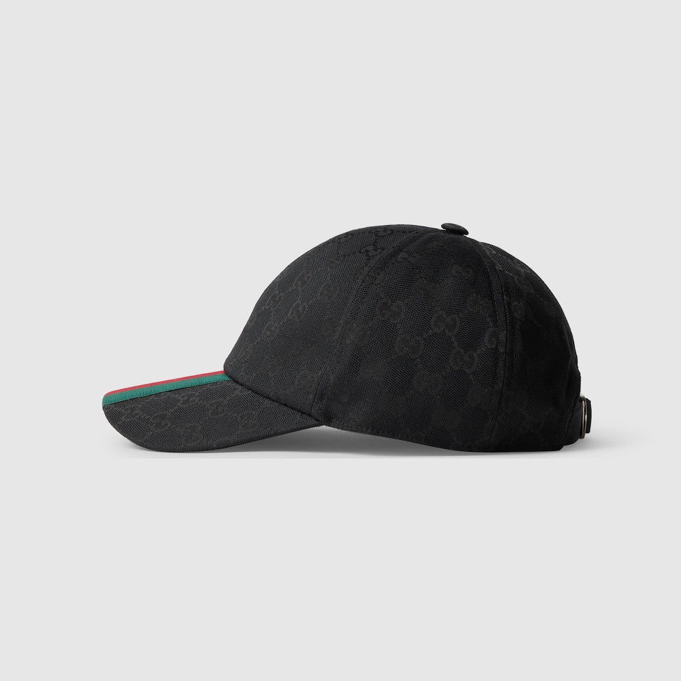 CASQUETTE DE BASE-BALL EN TOILE GG D'ORIGINE NOIR