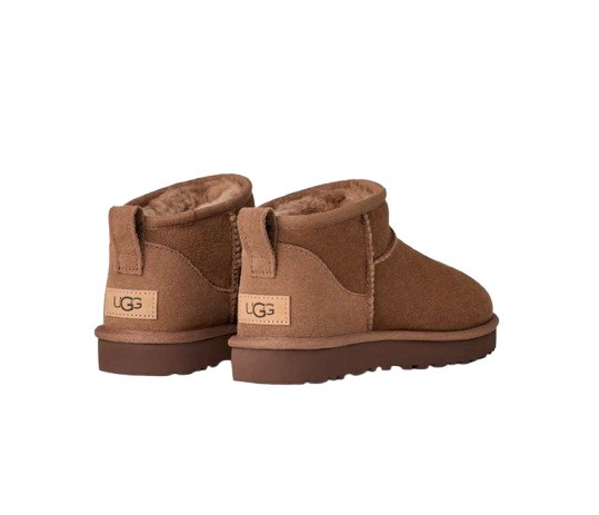 UGG Femme Botte Classic Ultra Mini Marron