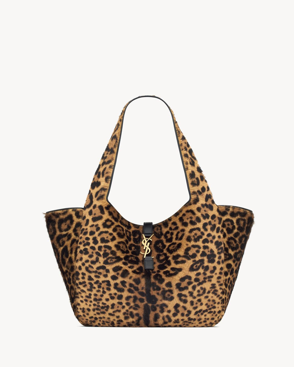 LE 5 À 7 BEA EN CUIR EFFET PONY LEOPARD