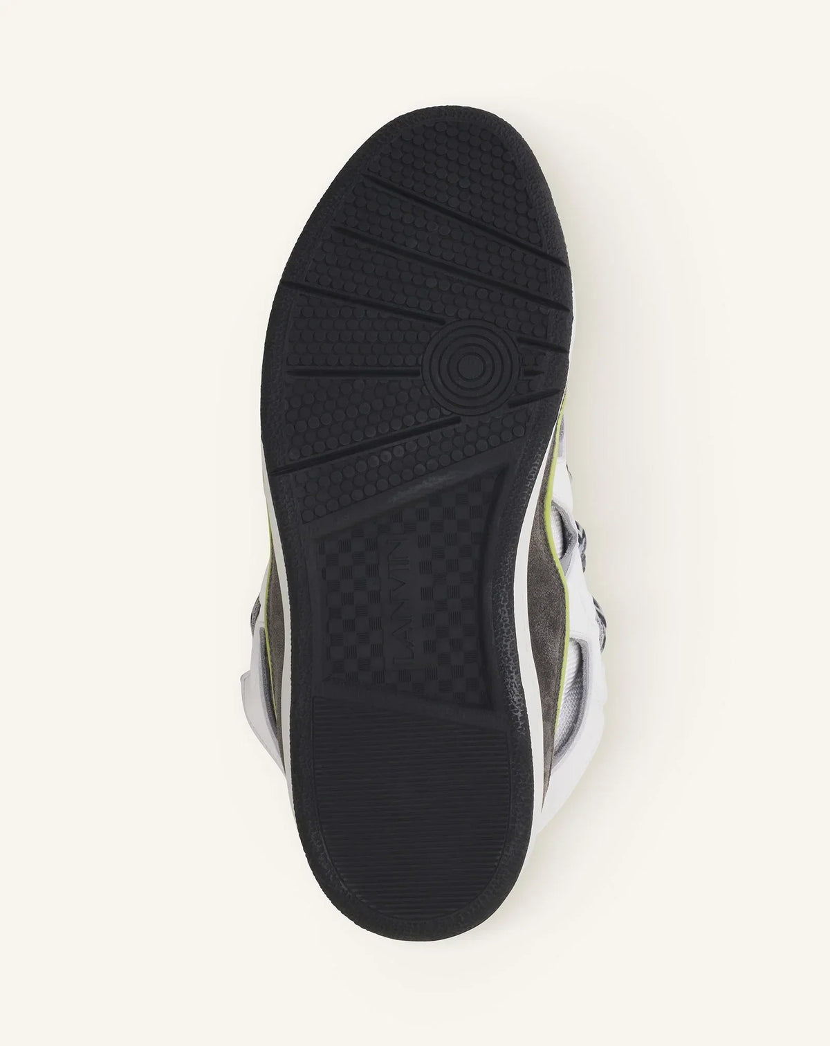 Lanvin Curb Gris Et Vert