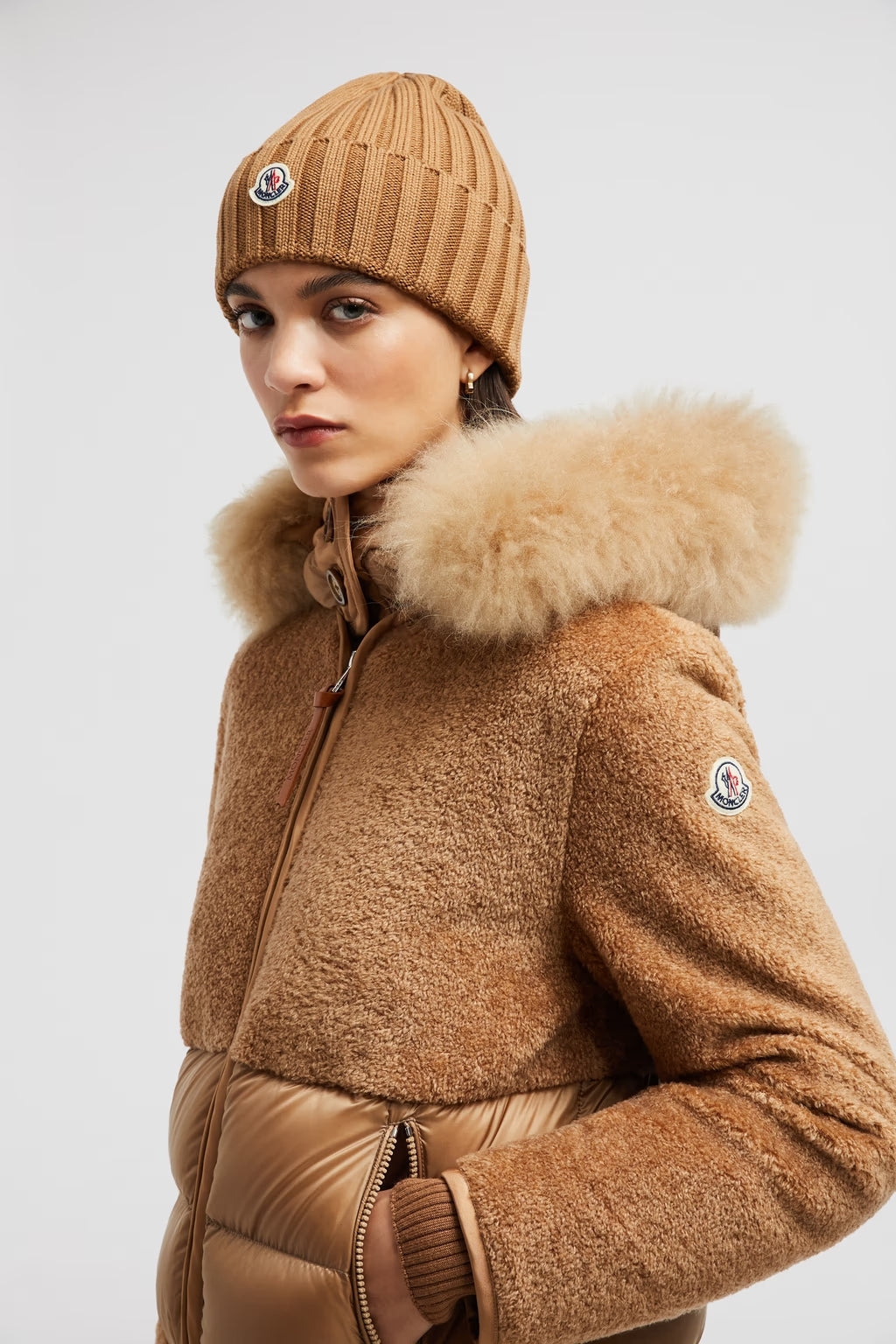 Bonnet en laine Beige
