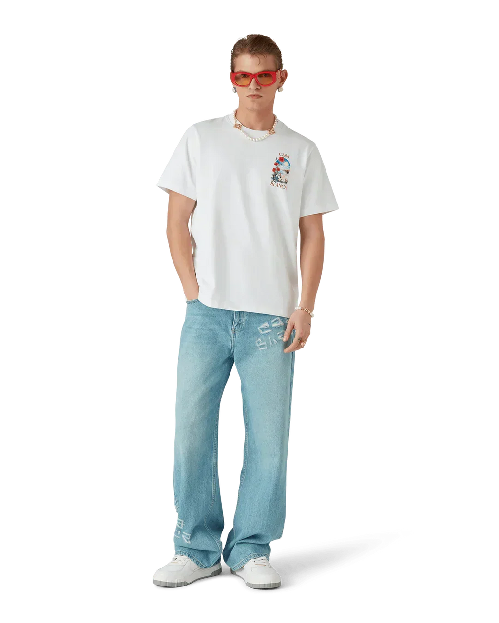 T-Shirt Casablanca LA DAYS Blanc