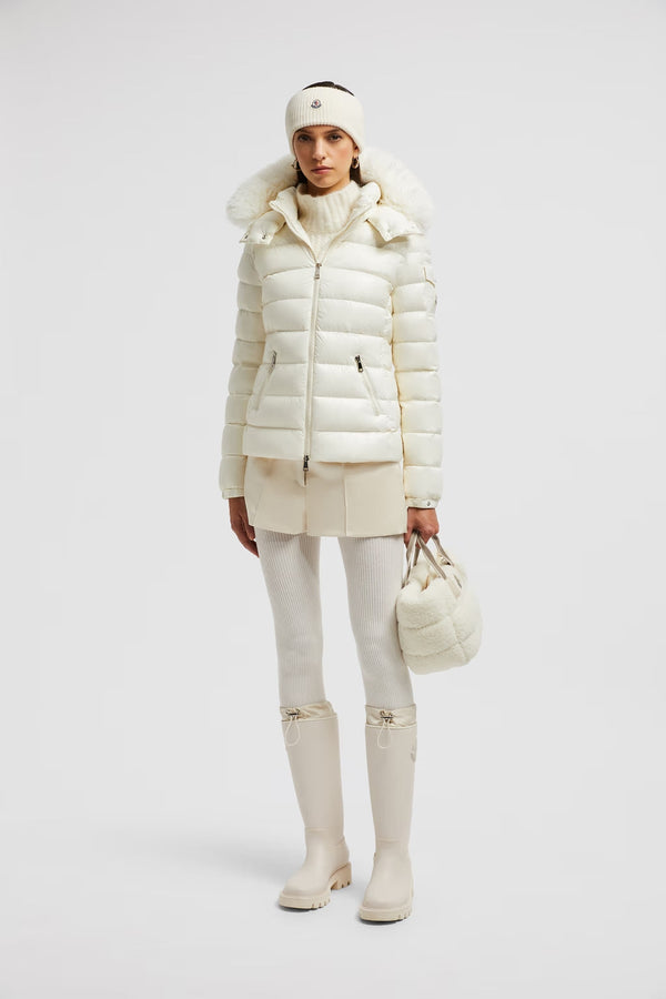 Doudoune courte à capuche Moncler Badyf Blanc