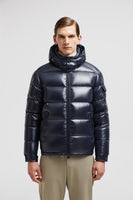 Doudoune courte à capuche Moncler Maya Bleu nuit