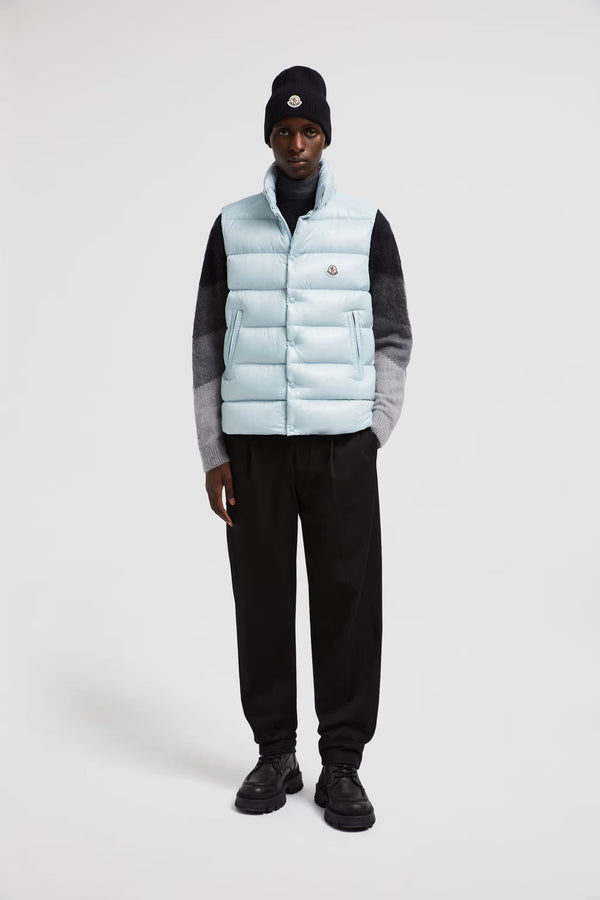 Doudoune sans manche Tibb Moncler Bleu Pastel