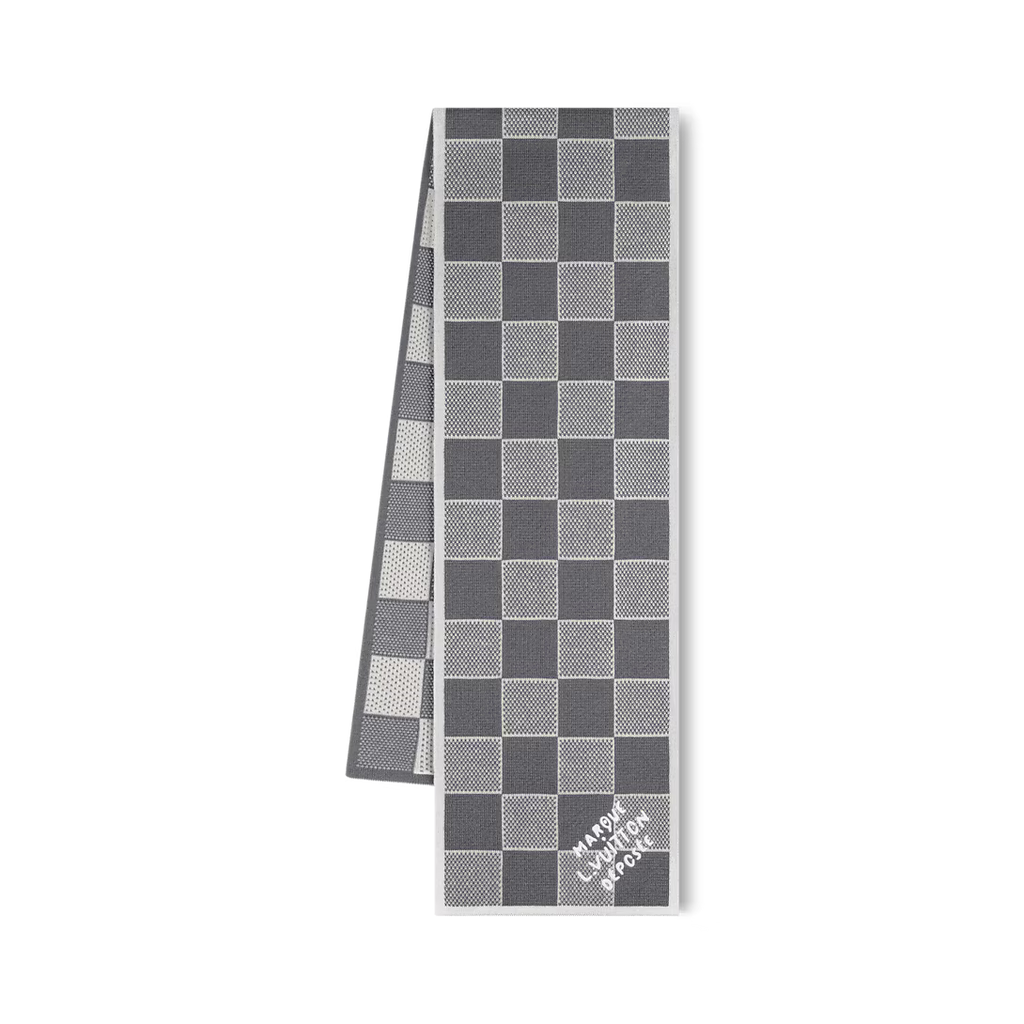 Bonnet et Écharpe Damier Heritage Gris