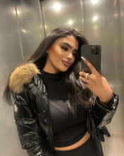 Doudoune courte à capuche Moncler Badyf Noir